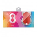 Penas 8-FLIGHT Slim vermelha. 3 Uds.