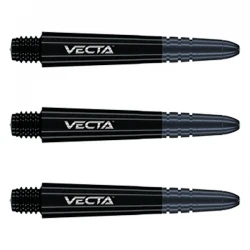 Winmau Vecta Schaft Schwarz Kurz