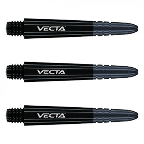 Winmau Vecta Schaft Schwarz Kurz