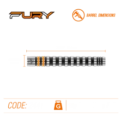 WINMAU Fury Softdarts. 20gr