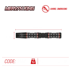WINMAU Mervyn King Softdarts. 20gr