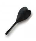 Darts All In One Durable Plastic Flights. Black 500 U.