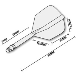 CUESOUL AK5 Shape Flight Lila