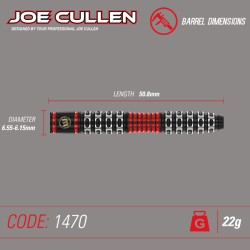 WINMAU Joe Cullen SE 90%. 22grs. Steeldarts