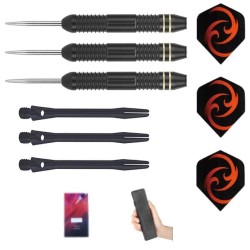 Juego Dardos Gildarts Thrilling Latón Negro 20g Mg-zb15bd