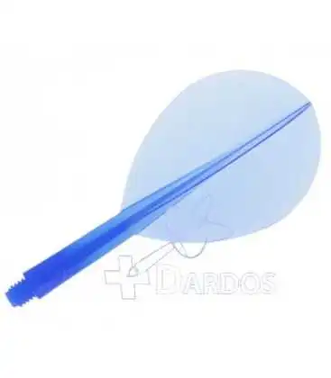 CONDOR Blaue kurze Birnenfedern.3 Stk.