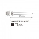 PUNTAS Harrows Key Point Negra bolsa de 1000 uds.