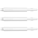 8 FLIGHT Spin shafts white 33 mm. 3 uts.