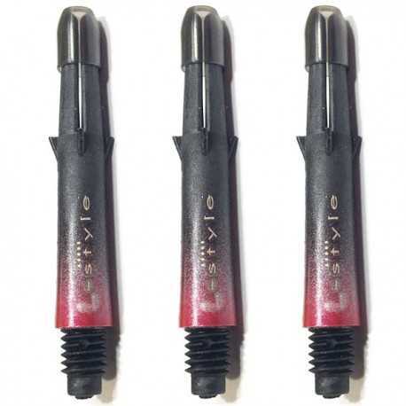 L-SHAFT KARBON Schwarz-Rot kurz 190